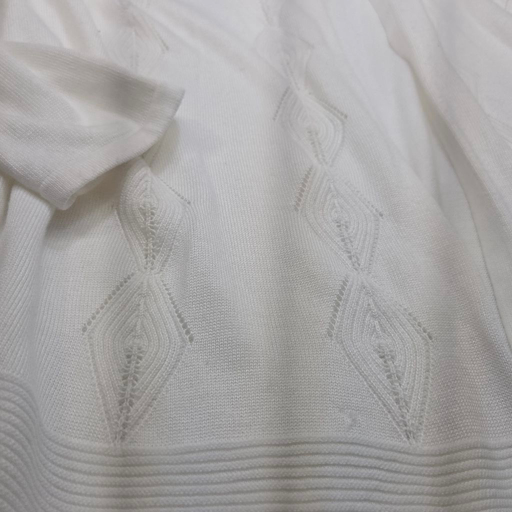Women's Croft & Barrow White Cardigan Sweater Plus Size 3X - Picture 2 of 8